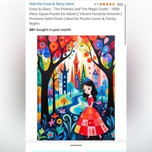 The Princess and the Magic Castle- 1000 piece puzzle